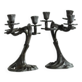 Art Nouveau candlesticks
