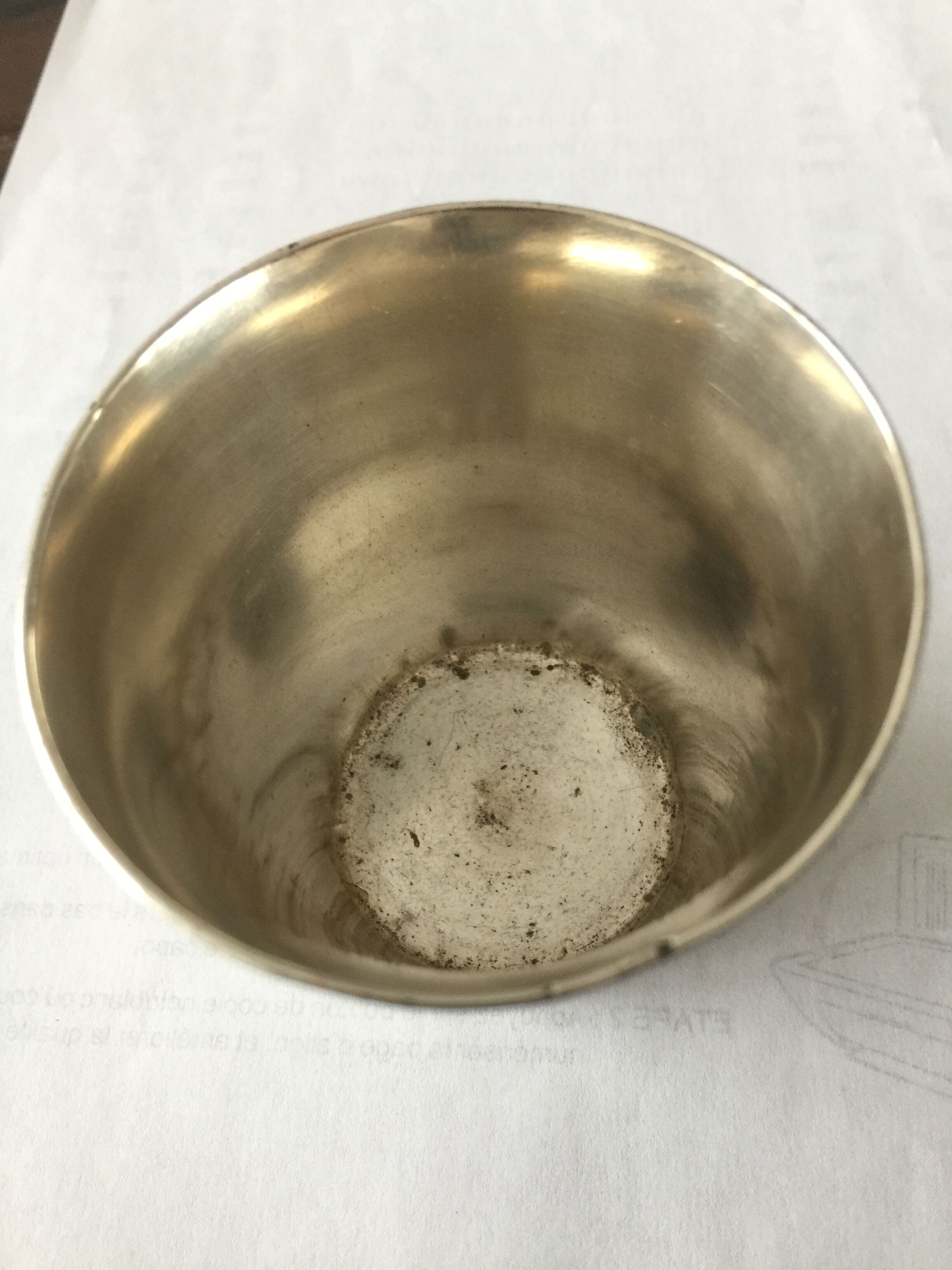 Timpani Art Deco in silver metal year 1930