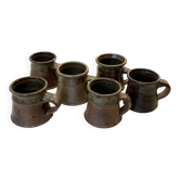 Stoneware coffee cups by Pierre Digan