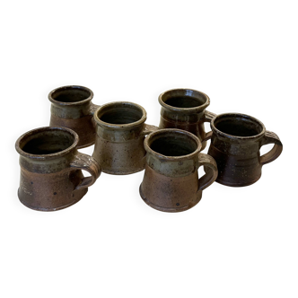 Tasses à café en grès de Pierre Digan