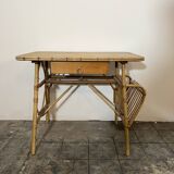 Vintage rattan desk