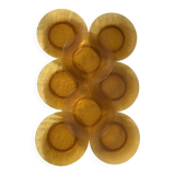 Amber GLASS PLATES 70s