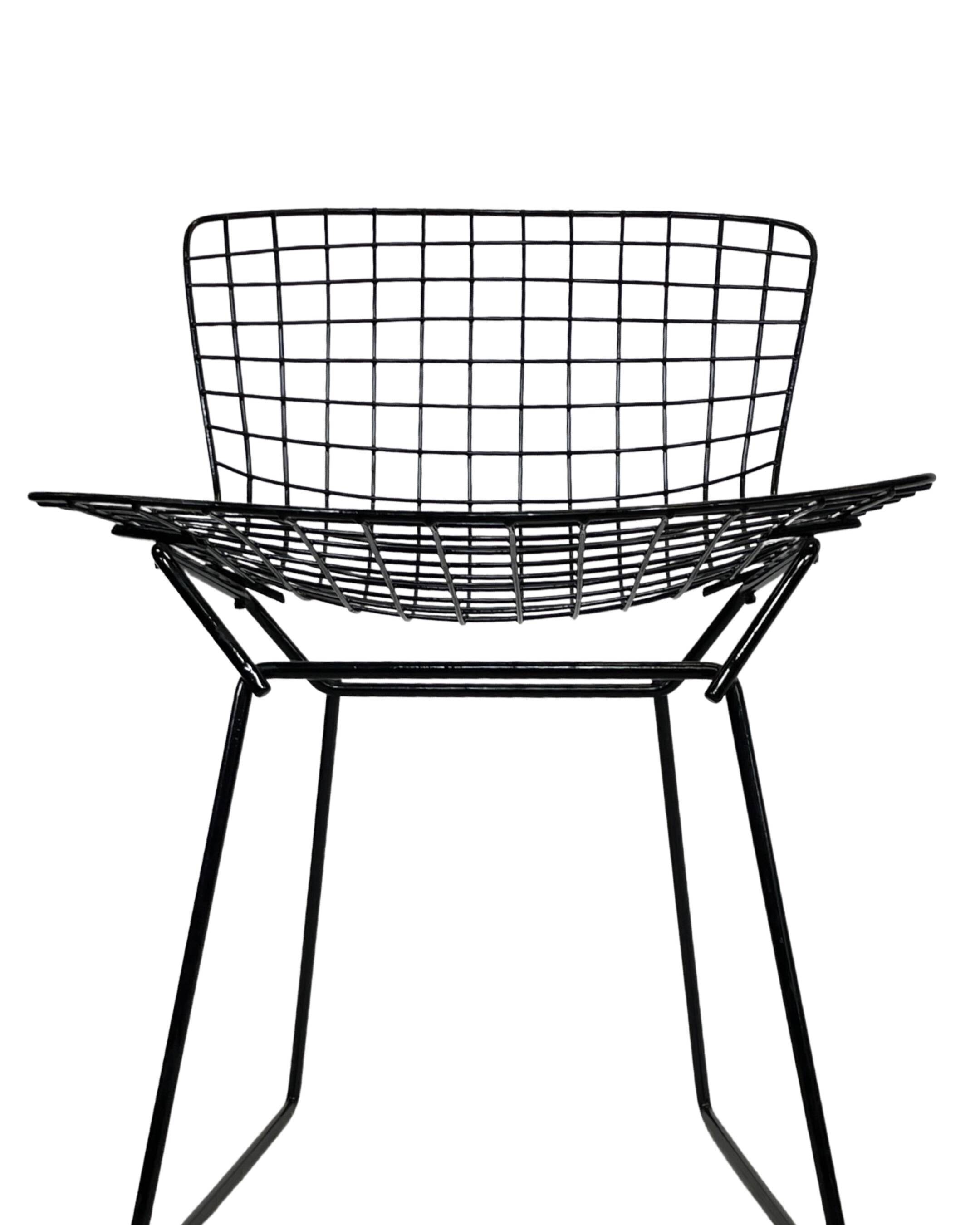 Harry Bertoia Chair 420 "wire" Knoll International in black