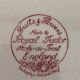 Royal Tudor English earthenware plate with Fruits&Flowers decor