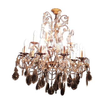 15-arm light-stamped chandelier