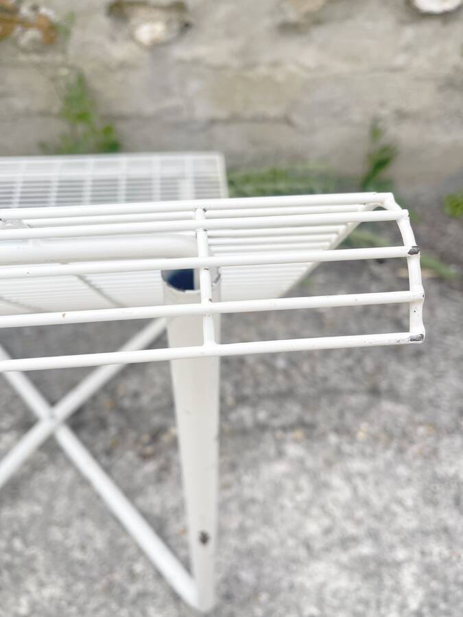 Pair of wire armchairs, 1980s