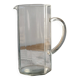 Vintage octagonal clear glass pitcher