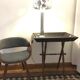 Lampe cylindrique vintage 70's en acier brossé