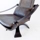 Nelo leather lounge chair by Ake Fribytter