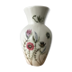 Vase earthenware floral decoration Pegomas sign Chiffron