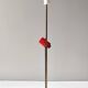Rare Experimental Brass, Aluminum and Glass Floor Lamp by Arredoluce, Italy