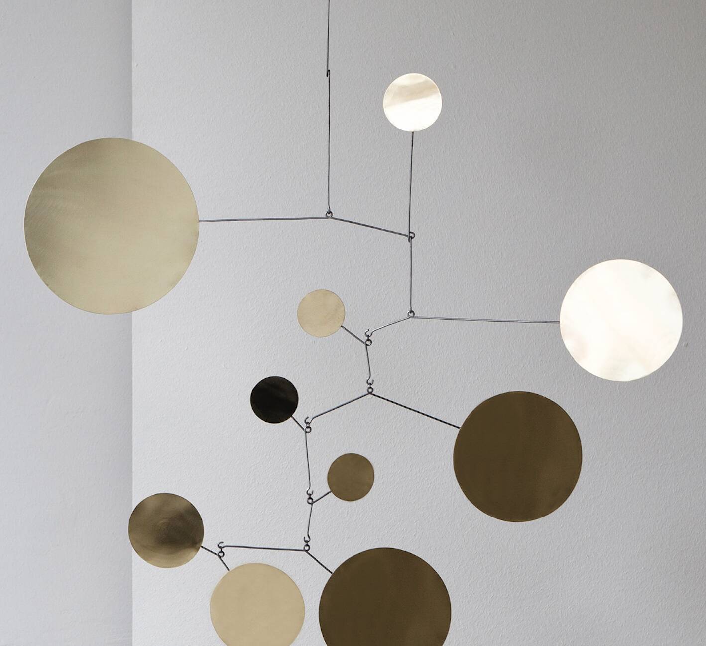 Large Space Age Mobile Brass Sculpture