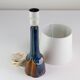 Danish Modern Blue and Brown Ceramic Table Lamp by E. Johansen for Søholm, 1960s