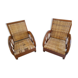 2 mahogany chairs