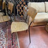 Set of 4 rattan chairs