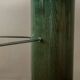 Vintage Saporiti Italia Dining Table – Enamel Column Base - 1980s