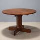 Vintage round table in exotic wood veneer, design, Italy, 1960s