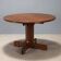 Vintage round table in exotic wood veneer, design, Italy, 1960s