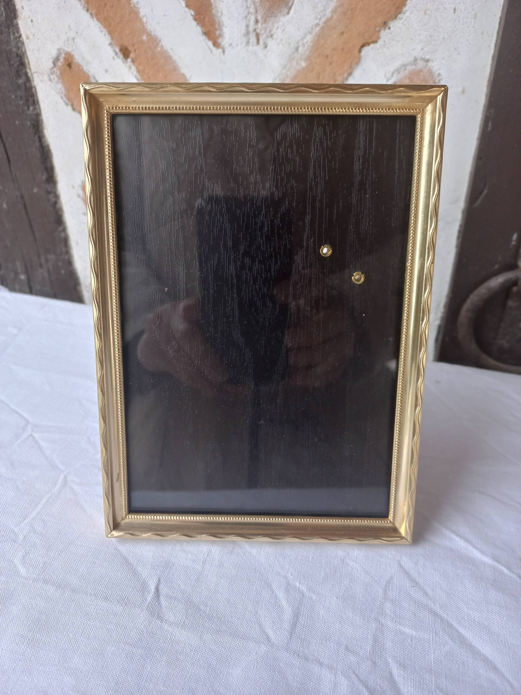 Gold metal photo frame