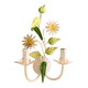 Daisy wall lamp with two arms
