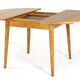 Dining set with round beech table + 4 'Heart' vintage dining chairs.