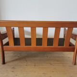 Dyrlund leather sofa from the 60s