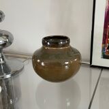 Vase in sandstone Serge Guerrier XX eme century.