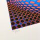 Lithograph by Victor Vasarely, limited edition numbered, 1970s.