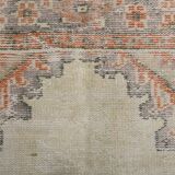 3x9 Cream Brown Persian Runner Rug, 88x272Cm