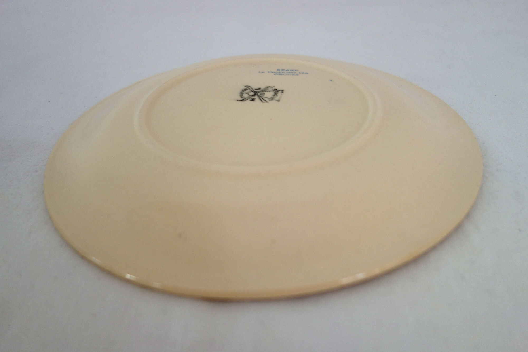 8 dessert plates with presentation dish, Béarn model, Orchies