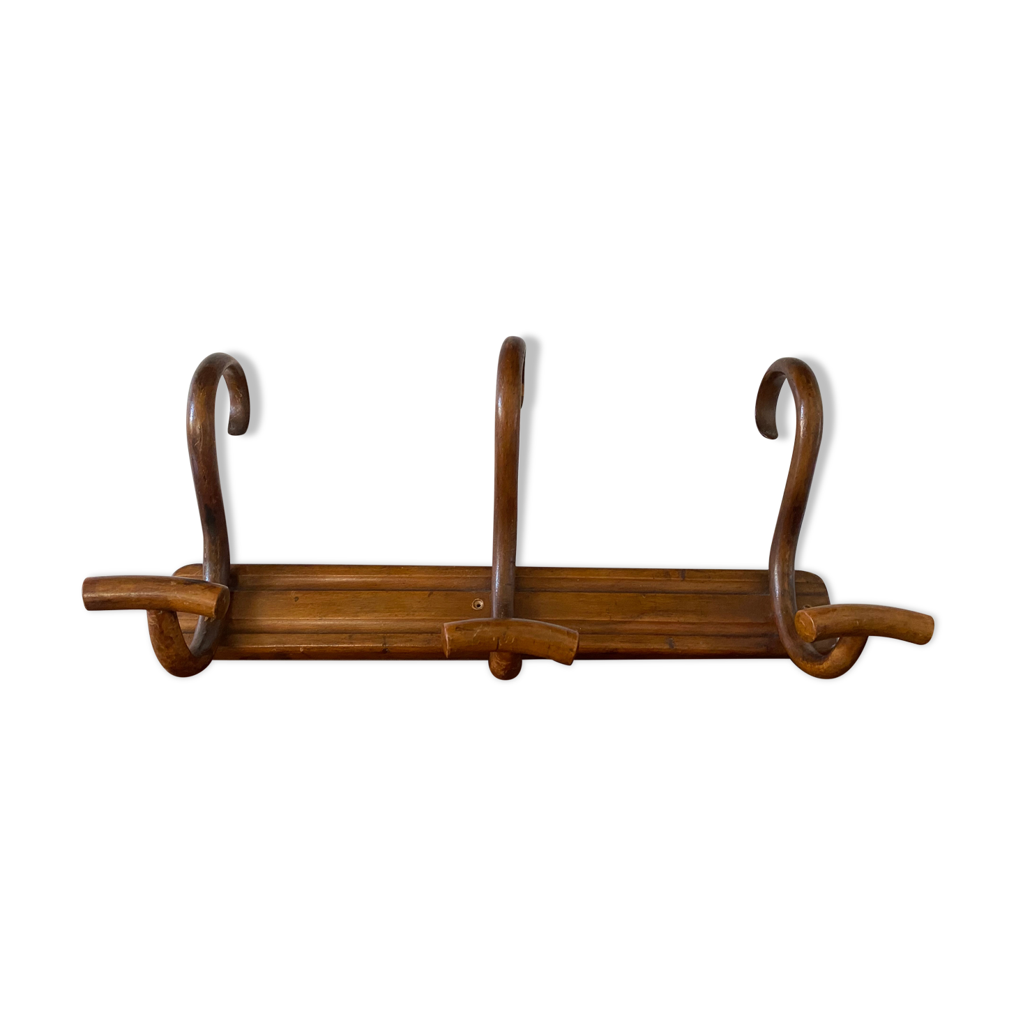 Wooden coat rack turned upside down