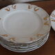 6 dessert plates in white porcelain
