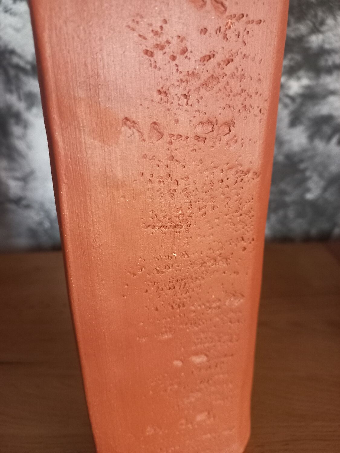 Trio of terracotta vases, unique pieces