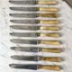 Set of 12 horn knives 50s