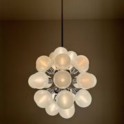 Chromed 1970s Sputnik Chandelier by Motoko Ishii for Staff
