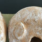 Pairs of birds in ceramic signed
