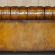 Restored vintage leather Chesterfield sofa