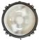 Black Industrial Cast Iron Wall or Ceiling Light from Elektrosvit, 1960s