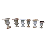 Lot de 6 Vases Médicis en Fonte de Charleville - Mézières 1900