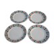 Set of 4 dessert plates Badonviller model Quiberon year 30