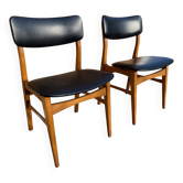 Paire de chaise scandinave
