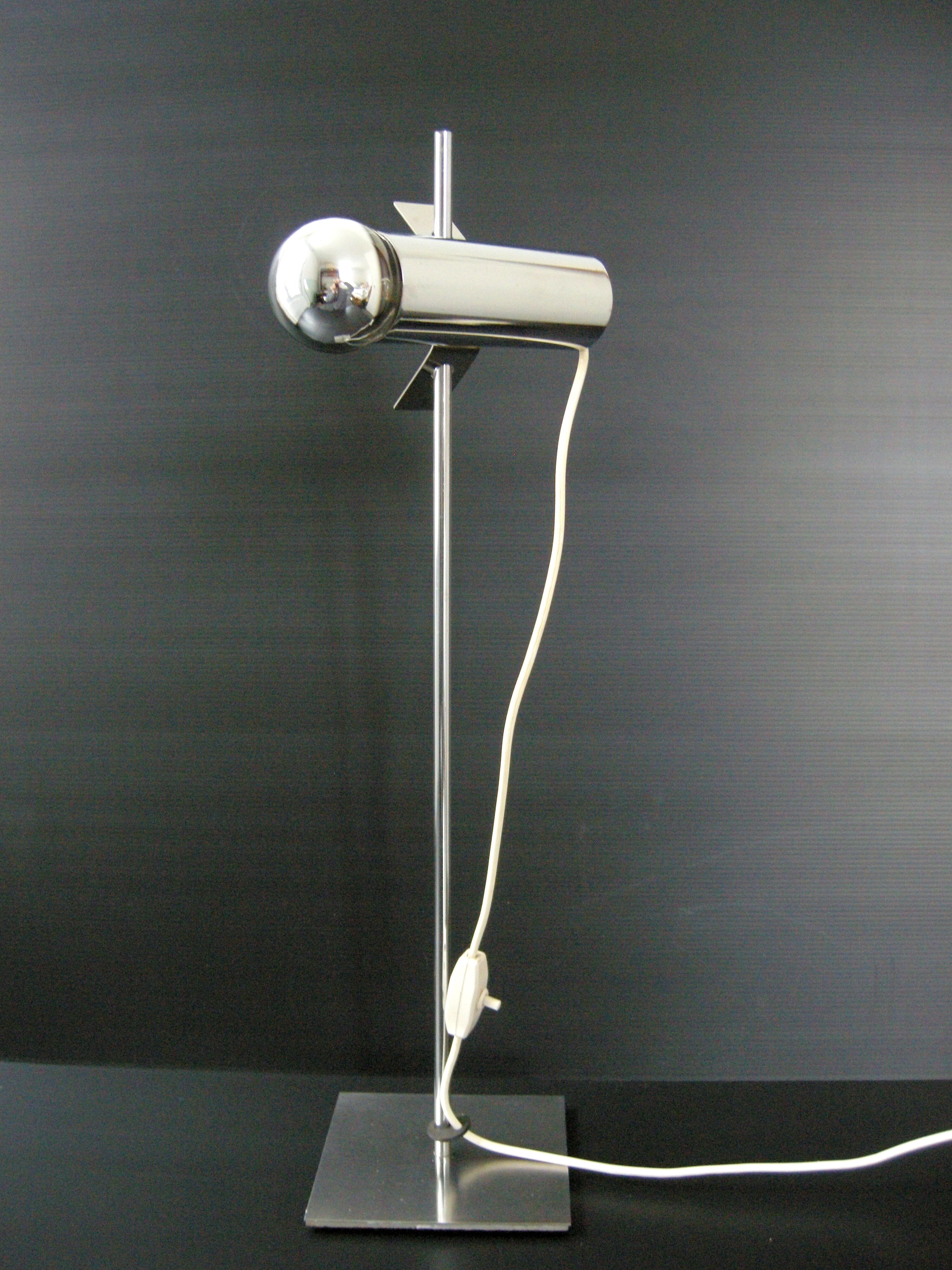 Vintage lamp 1970 chrome space age