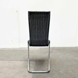 Grey German cantilever chairs B25 with leather cushions from Tecta, set of 4.