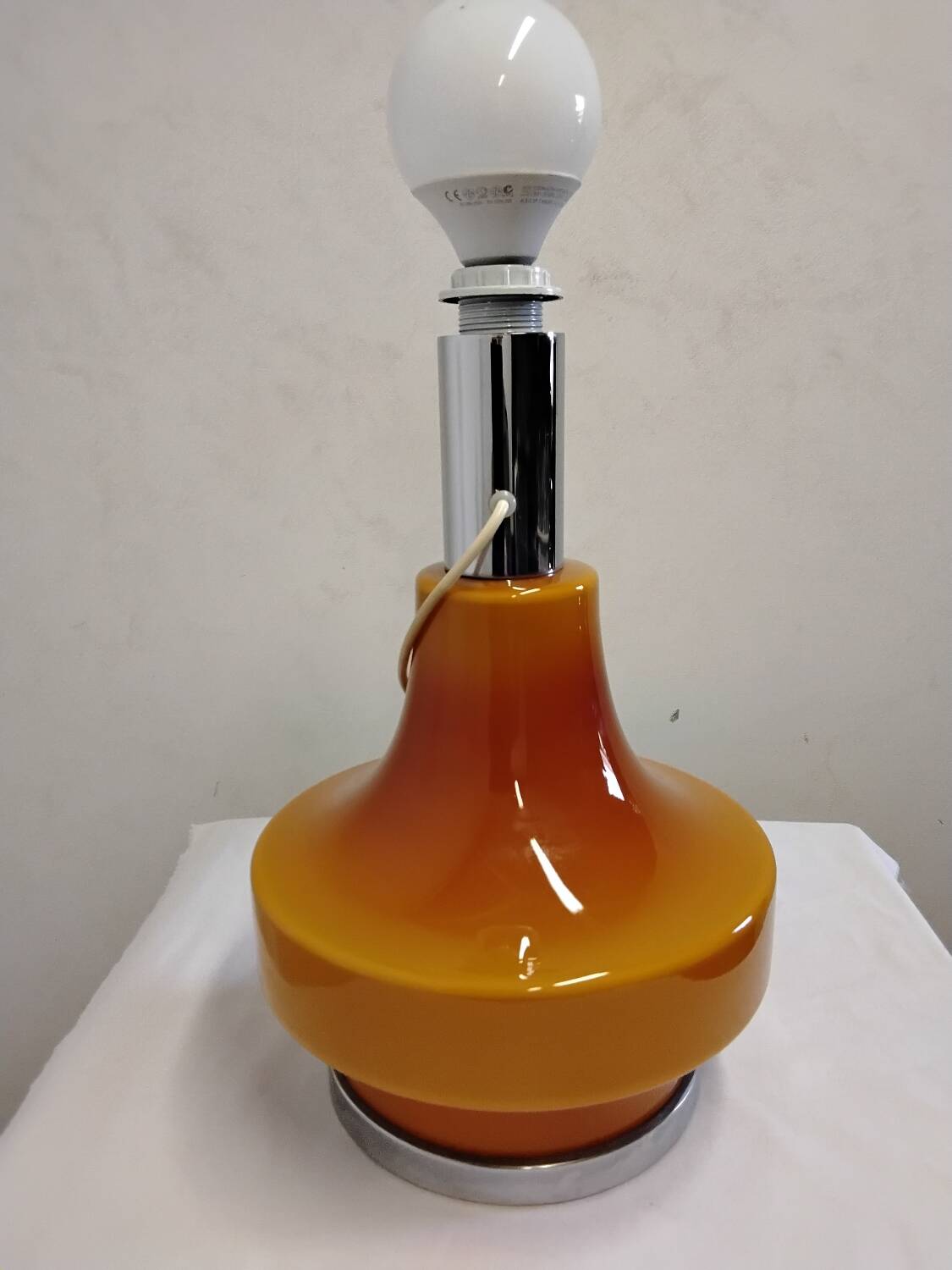 Vintage 70s Style Lamp Orange