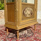 Showcase in gilded wood Louis XVI style