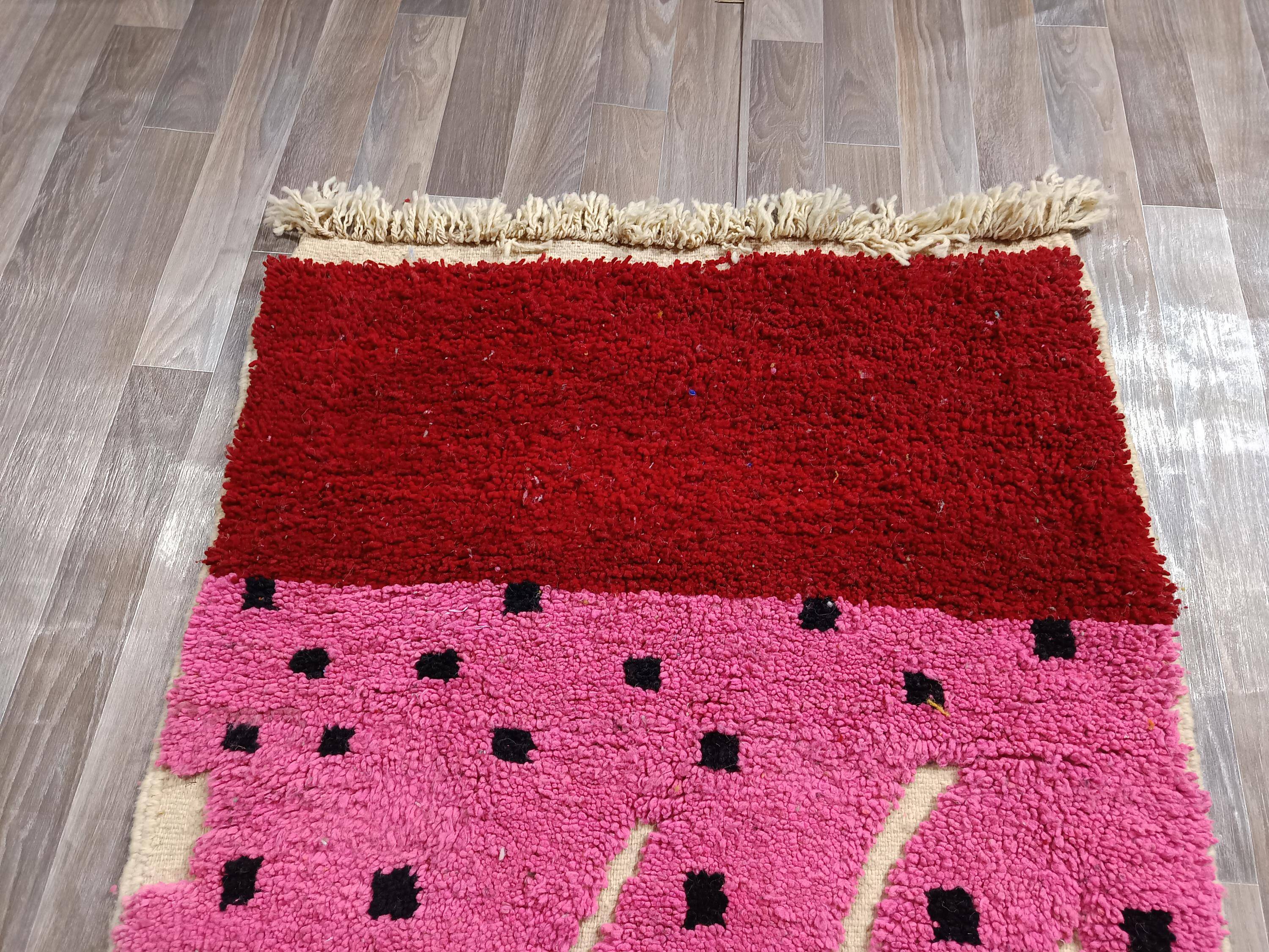 Handmade Moroccan rug pure wool 3x2 m