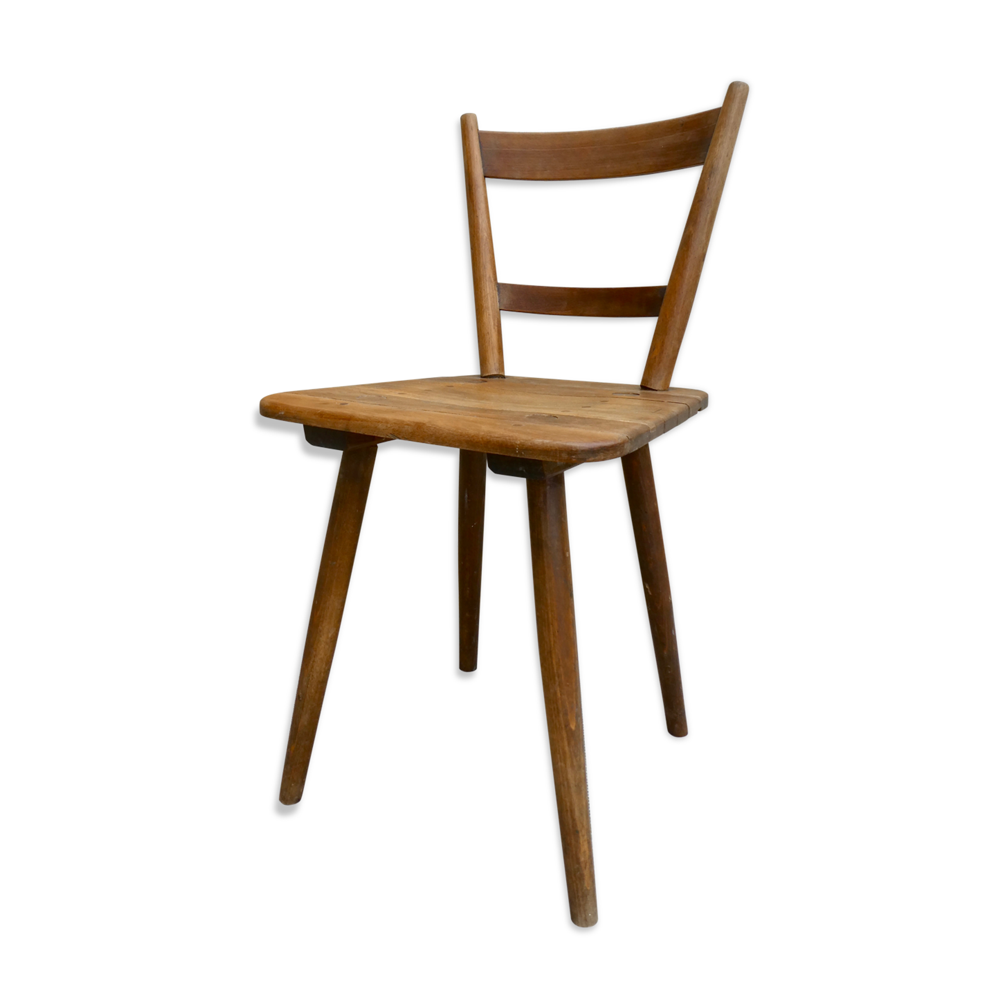Adolf Schneck solid wood chair from 1947