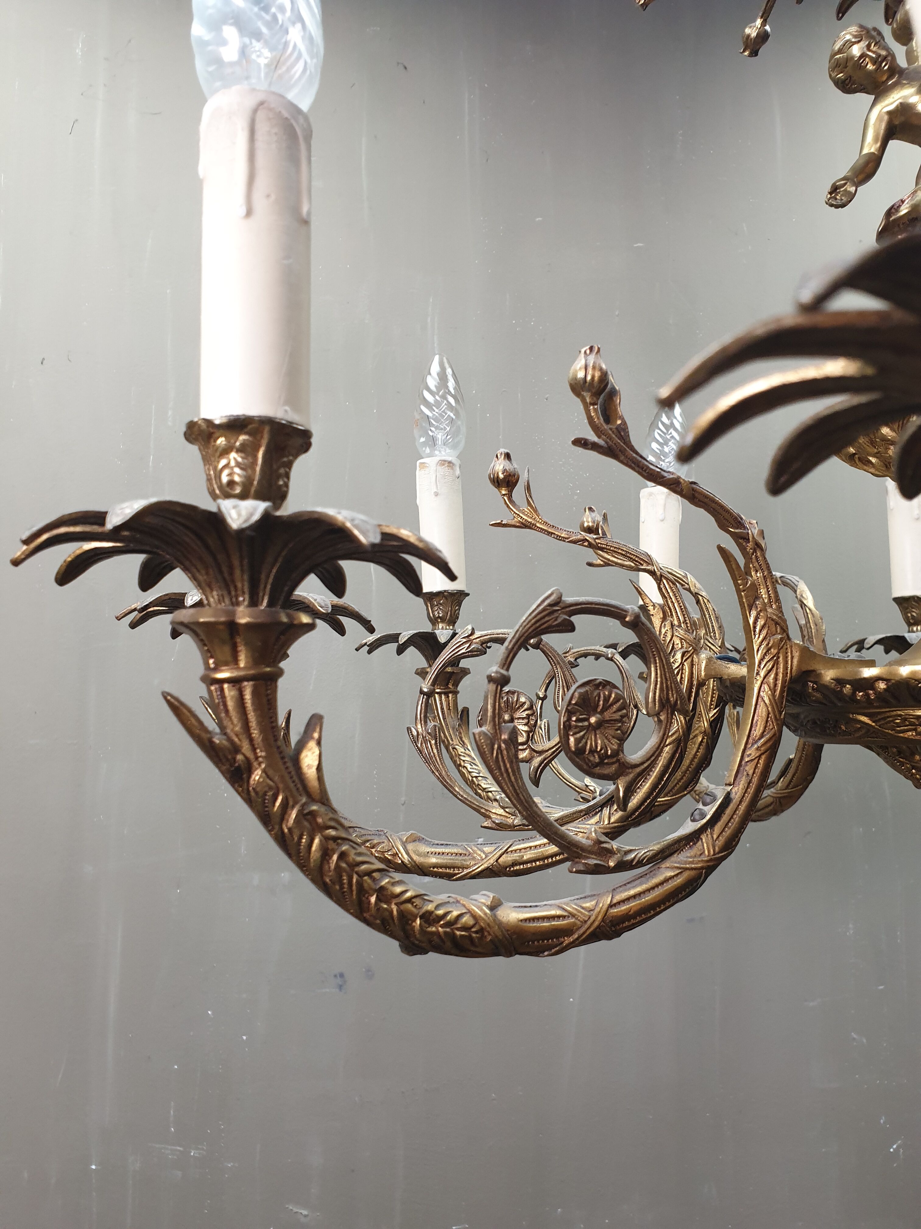 Vintage candlestick Louis XV style