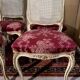 Set of four Louis XV chairs in lacquered wood