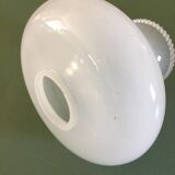 Ancient dome lampshade in white opaline